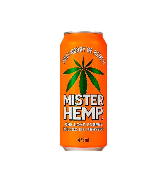 Energético Mister Hemp Bolado de Pêssego Lata 473ml