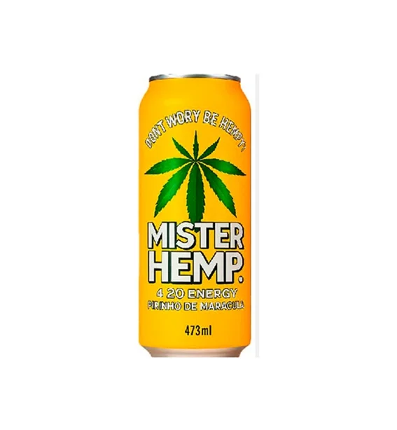 Energético Mister Hemp Fininho de Maracujá Lata 473ml