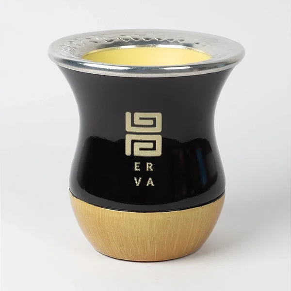 Cuia para Chimarrão Imitação de Madeira Preto