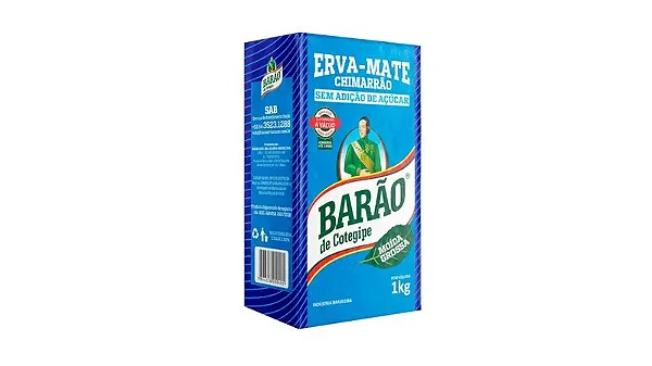 Erva Mate Chimarrão Barão Moagem Grossa 1kg