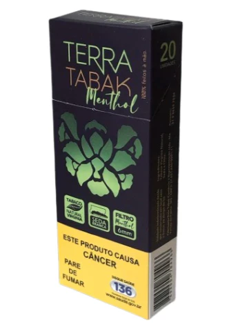 Tabaco Bolado Terra Tabak Menthol Maço 20un