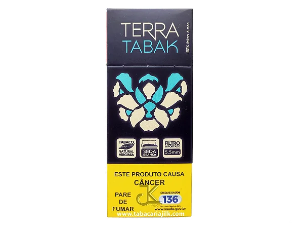 Tabaco Bolado Terra Tabak Seda Branca Maço 20un