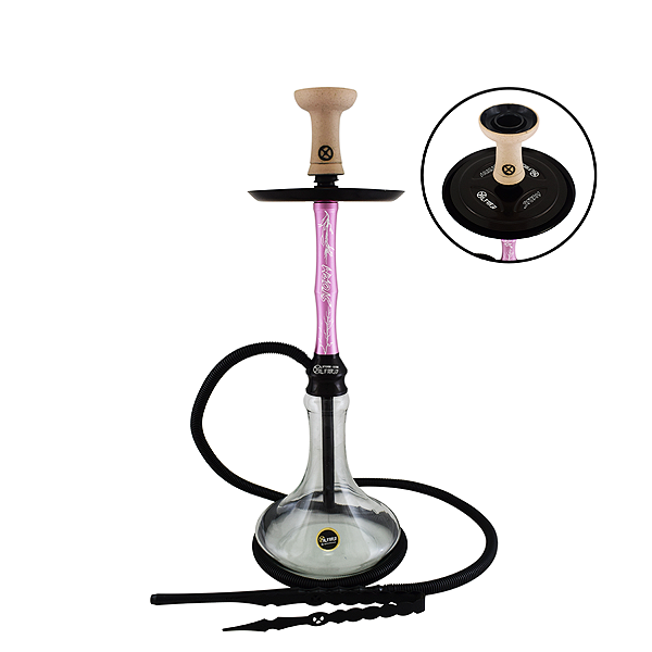 Narguile Kit Alfarid Storm Médio Rosa