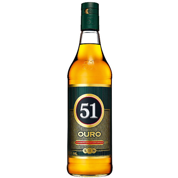 Cachaça Pirassununga 51 Ouro Vidro 965ML