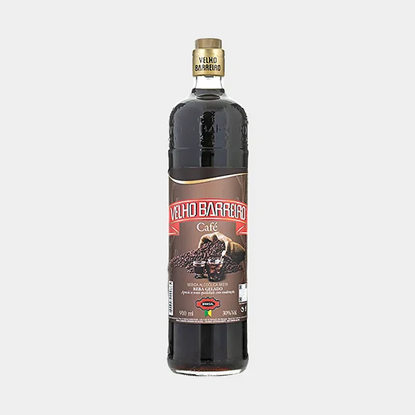Cachaça Velho Barreiro Café Vidro 910ml