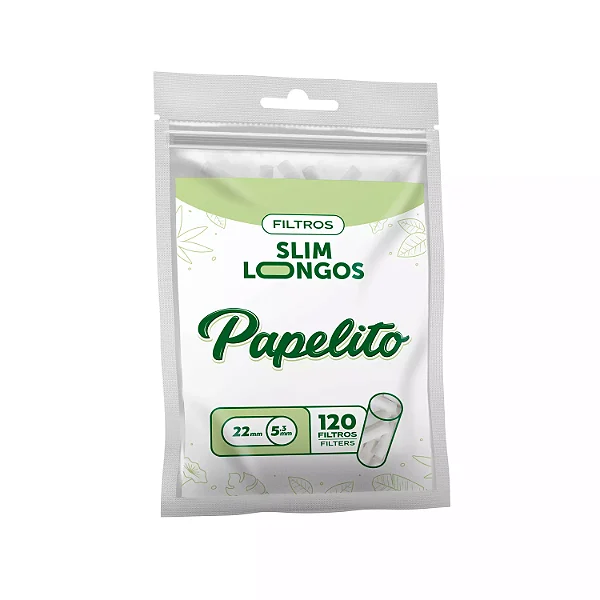 Filtro Papelito Slim Longo Bag com 120 Filtros