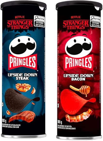 Pringles Stranger Things 2 Lata Bacon e Steak 100g