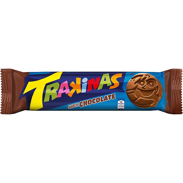 Biscoito Trakinas Recheado Chocolate 126g