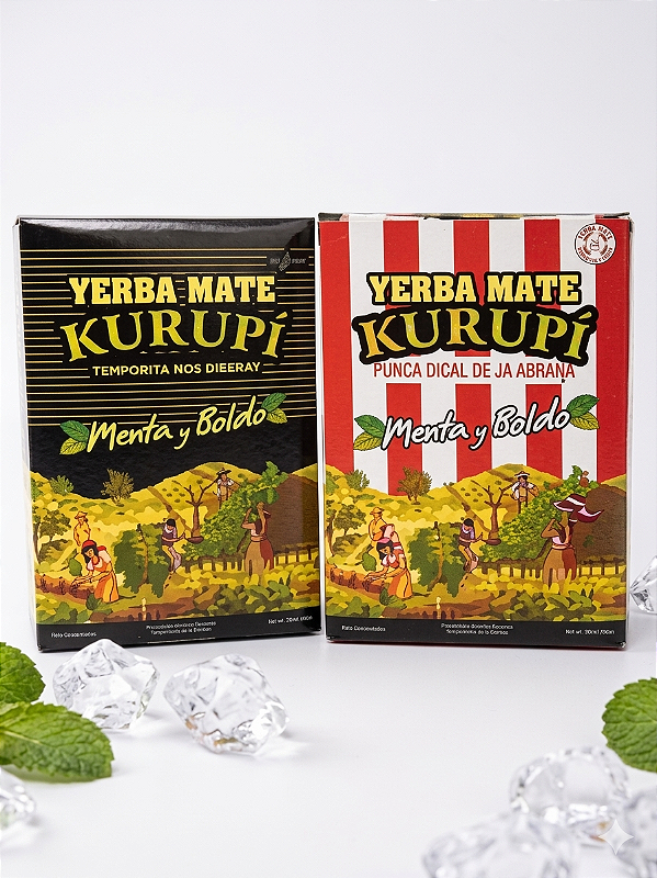 Erva Yerba Mate Kurupi Menta e Boldo Albirroja