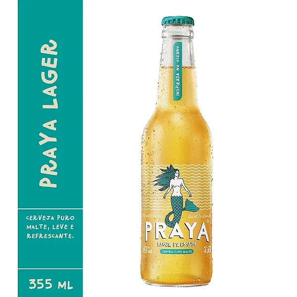 Cerveja Praya Lager Premium Long Neck 355ml