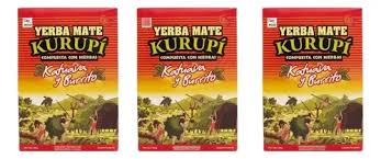 Kit Erva Yerba Mate Kurupi Katuava e Burrito  500gr 3un