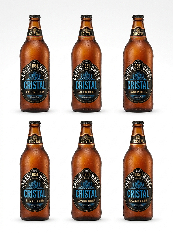 Pack 6un Cerveja Baden Cristal  600ml