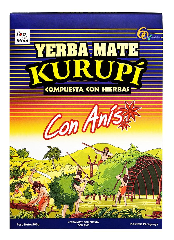 Erva Yerba Mate Kurupi Con Anís 500gr