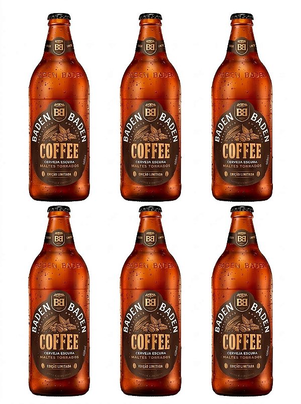 Pack 6un Cerveja Baden Coffee 600ml
