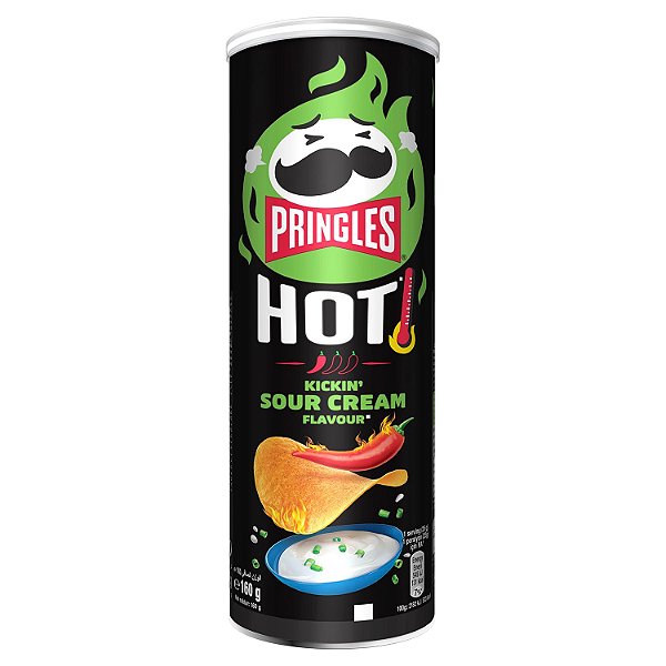 Batata Pringles Kicki Sour Cream Importada 158g