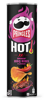 Batata Pringles Smokin  BBQ Ribs Importada 158g