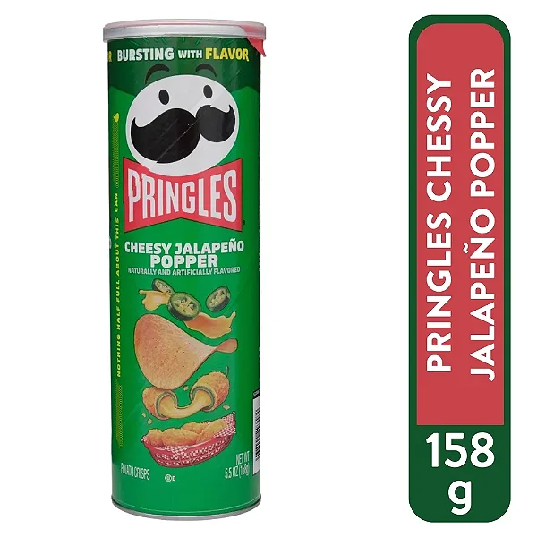 Batata Pringles  Cheesy Jalapeno Importada 158g