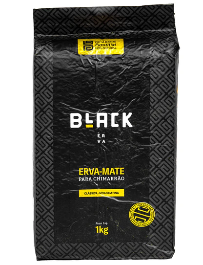 Erva Mate Black Para Chimarrão Clássica Moagem Fina