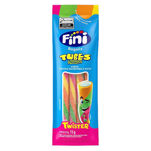 Goma Fini Tubes Twister Frutas Silvestres 15g