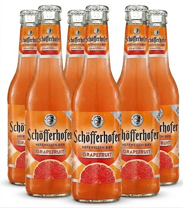 Pack 6un Cerveja Schofferhofer Grapefruit Long Neck 330ml