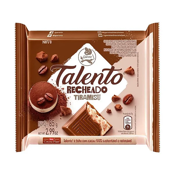 Chocolate Talento  Tiramisu 85g