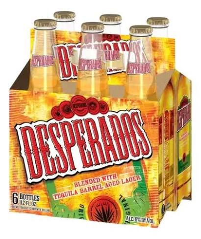 Pack 6un Cerveja Desperados Importada Long Neck 330ml