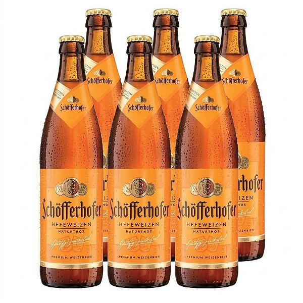 Pack 6un Cerveja Schofferhofer Trigo Garrafa 500ml