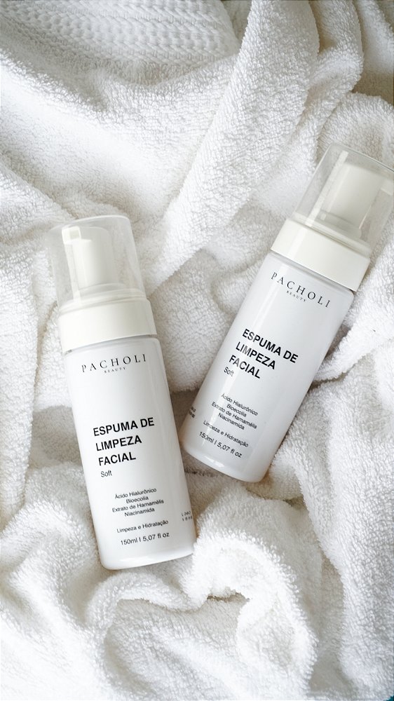 Kit 2 Espumas de limpeza facial Soft