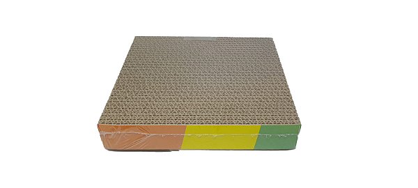 Arranhador Plano 21,5cm x 21,5cm para Gatos com Erva de Gato Catnip