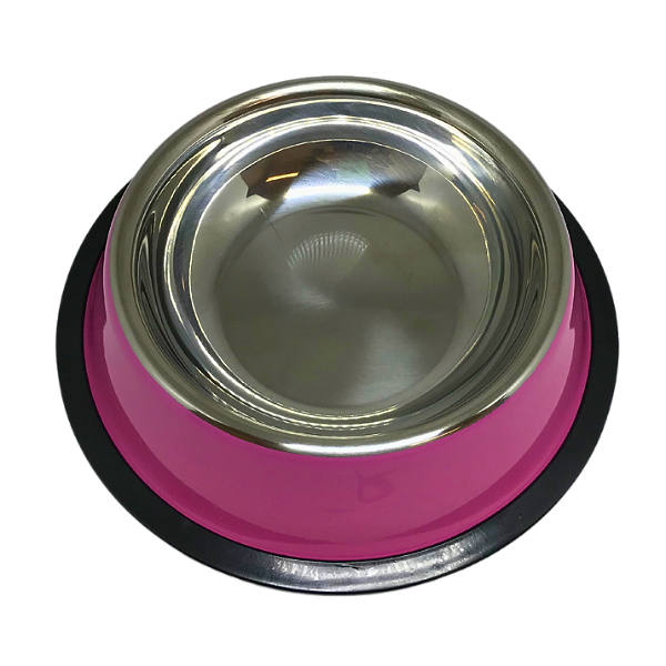 Comedouro Inox Colorido 200ml