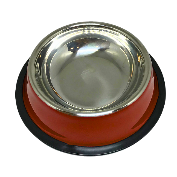 Comedouro Inox Colorido 600ml