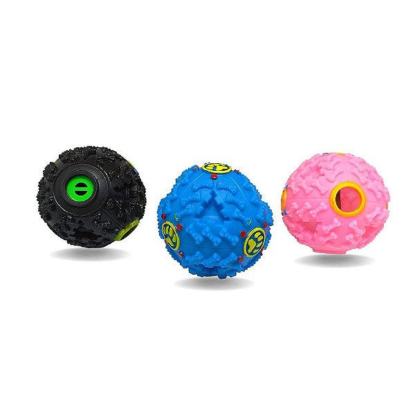 Brinquedo Bola Interativa Porta Petisco Diâmetro 9.5cm