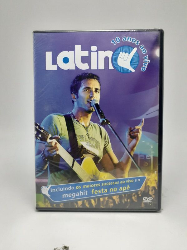 Dvd Latino, 10 Anos Ao Vivo - Original