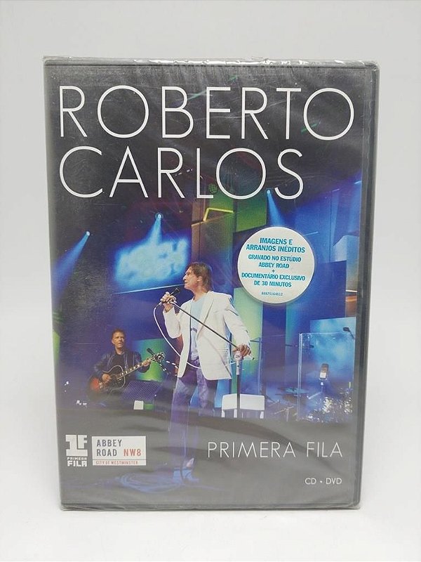 Dvd + Cd Roberto Carlos - Primeira Fila - Original Novo