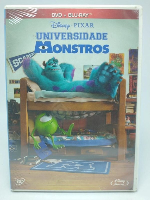 Dvd + Blu-ray Universidade Dos Monstros - Original
