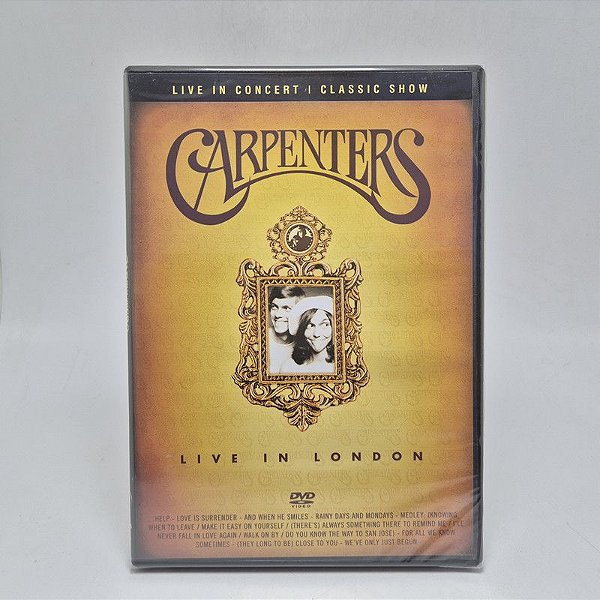 Dvd Carpenters - Live In London Original E Lacrado