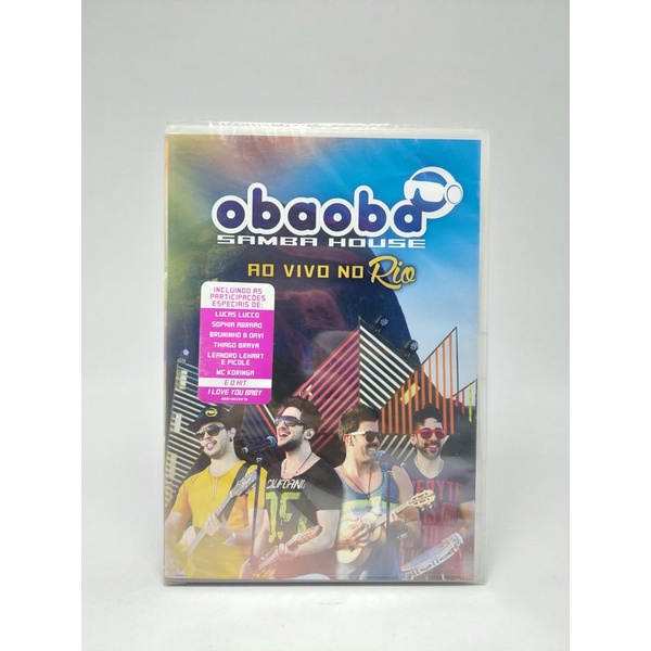 Dvd Obaoba Samba House, Ao Vivo No Rio - Original Lacrado