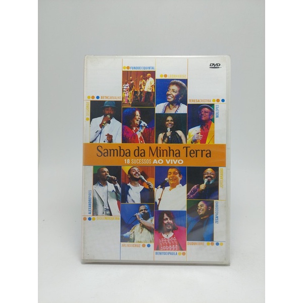 Dvd Samba Da Minha Terra - 18  Sucessos Ao Vivo