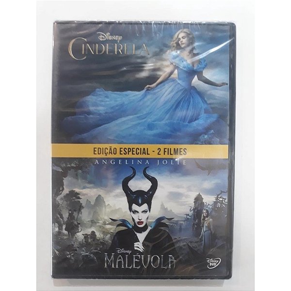 2 Dvd's Filmes Cinderela / Malevola - Edicao Especial