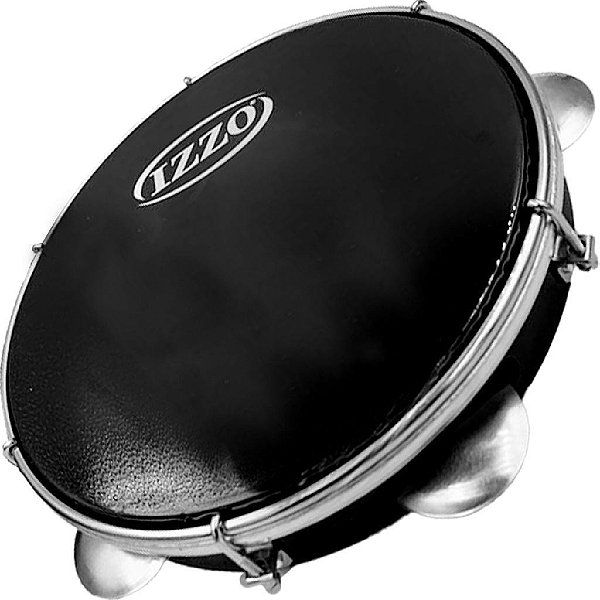 PANDEIRO IZZO 10 POL ABS CORES SORTIDAS C/ PELE PRETA CX C/6