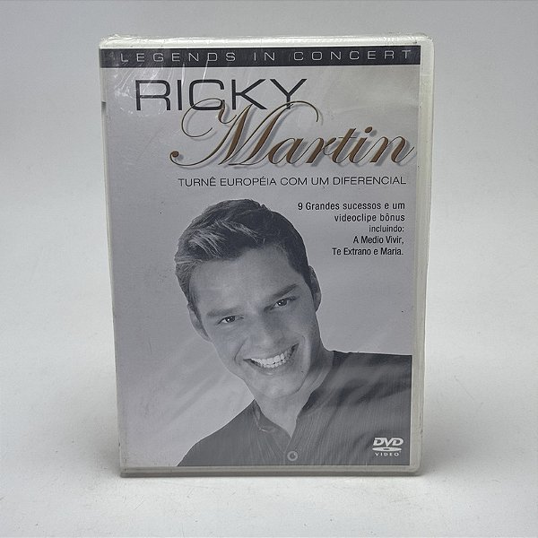 Dvd Ricky Martin - Turnê Europeia Legends in Concert