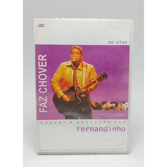 Dvd Fernandinho - Faz Chover Louvor e Adoração Com