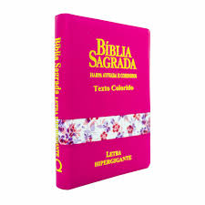 BIBLIA RC HIPERGIGANTE HARPA ZIPER CAPA TRICOLOR PINK EDIFIQUE