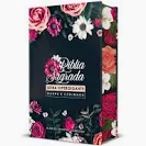 BIBLIA ARC LETRA JUMBO COM HARPACAPA DURA FLORAL PINK EDIFIQUE