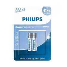 PILHA ALCALINA PHILIPS AAA C/2