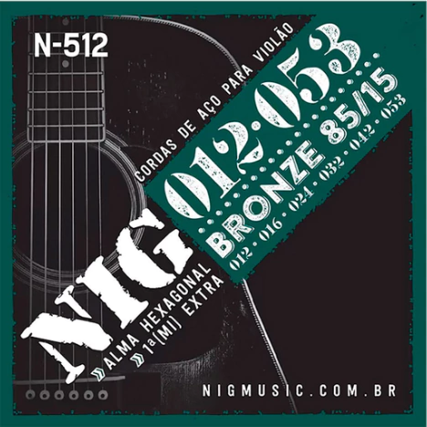 ENCORDOAMENTO PARA VIOLÃO AÇO 0.12 85/15 NIG