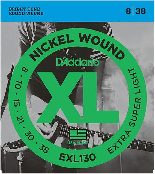 ENCORDOAMENTO PARA GUITARRA 0.08/038 NICKEL WOUND DADDARIO