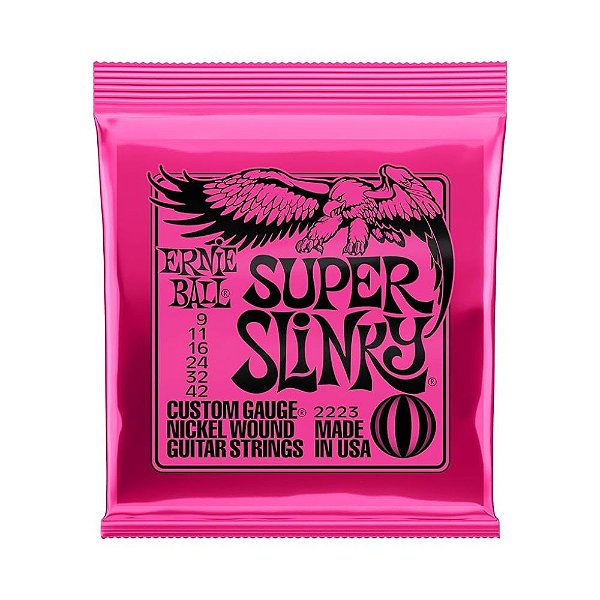 ENCORDOAMENTO PARA GUITARRA 0.09/0.42 SUPER SLINK ERNIE BALL
