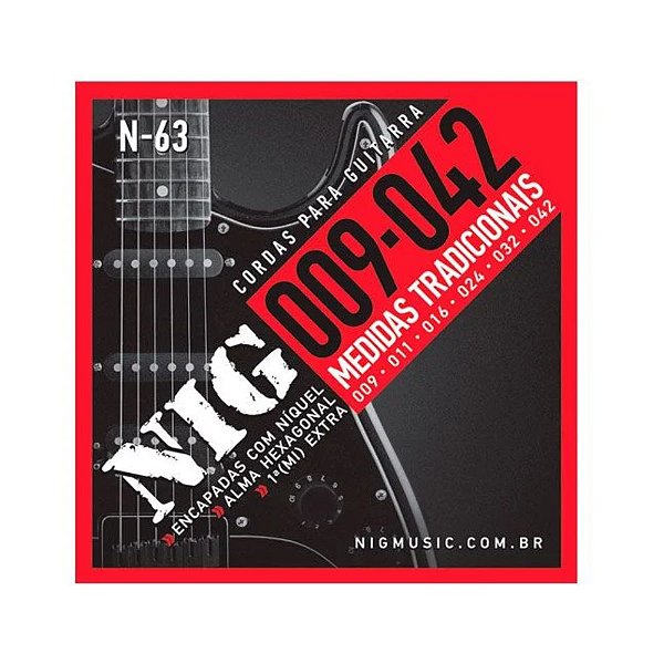 ENCORDOAMENTO PARA GUITARRA 0.09/0.42 NIG