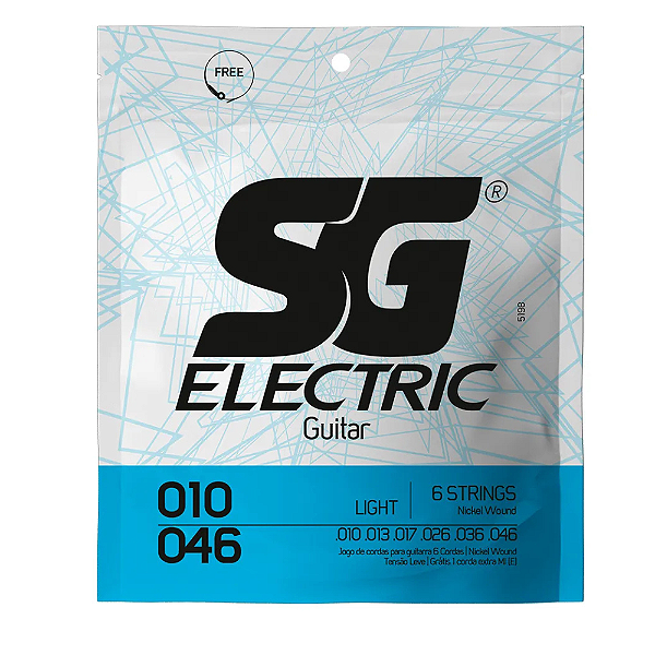 ENCORDOAMENTO PARA GUITARRA 0.10/0.46 LIGHT SG
